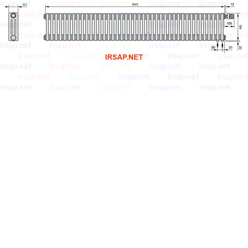 Радиатор IRSAP Tesi 30200/41 T25 CL 01